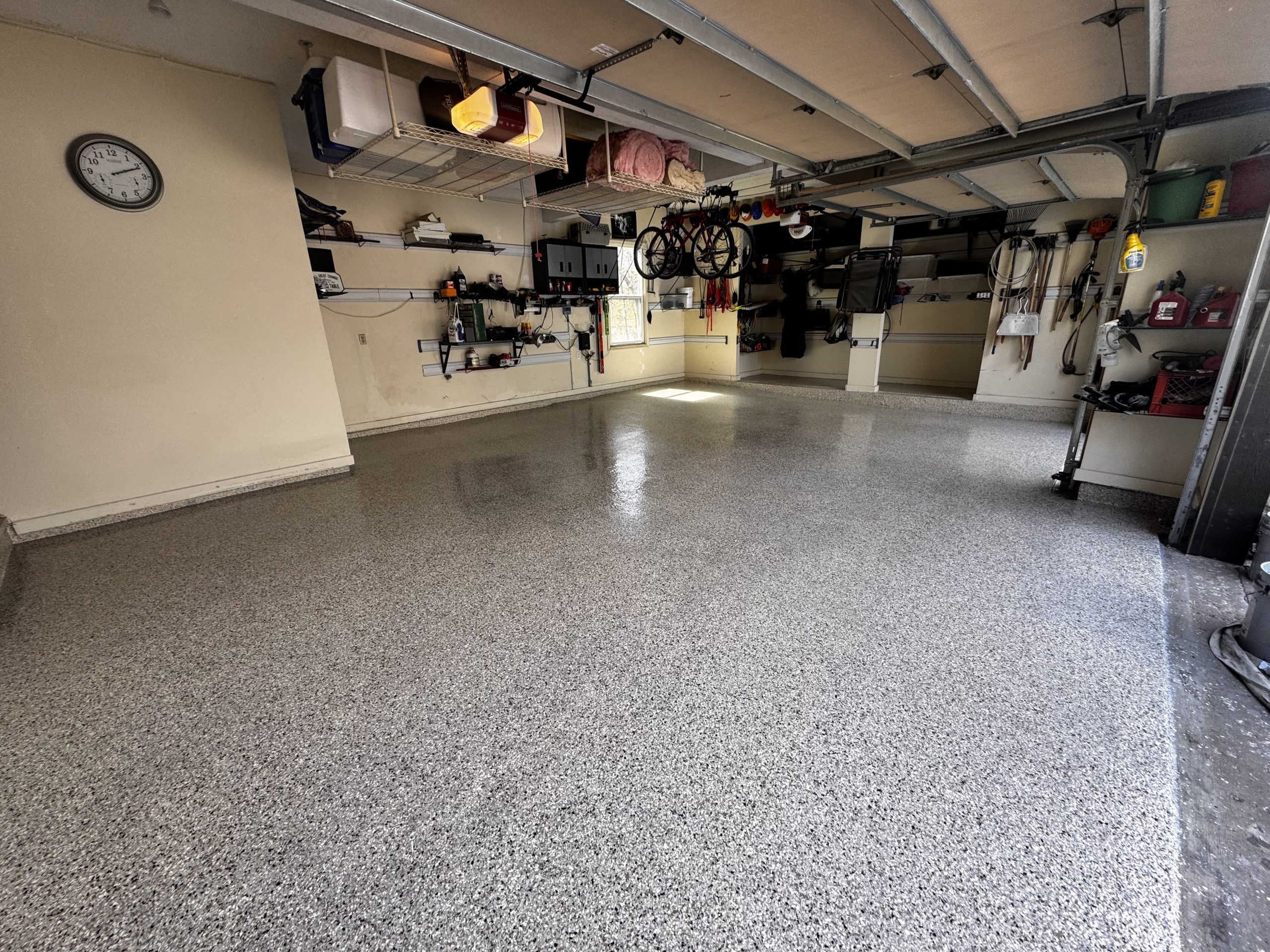After, no cracks, no seams Garage Floors Overland Park