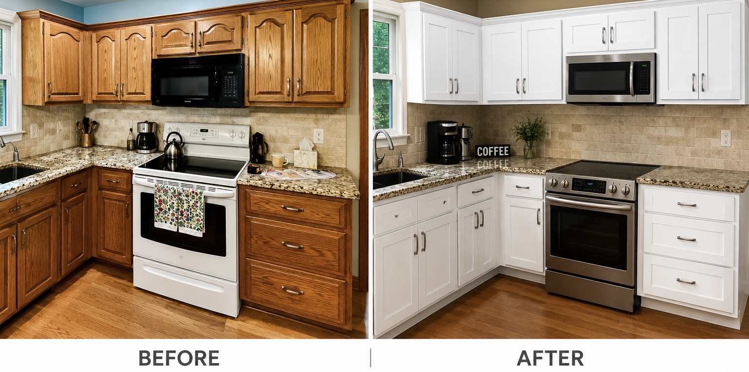 new doors Holm Painting In Overland Park Reface Cabinets with New Square Panel Doors